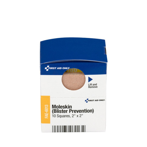  First Aid Only Moleskin (Blister Prevention) - 2" x 2" - 10ct 