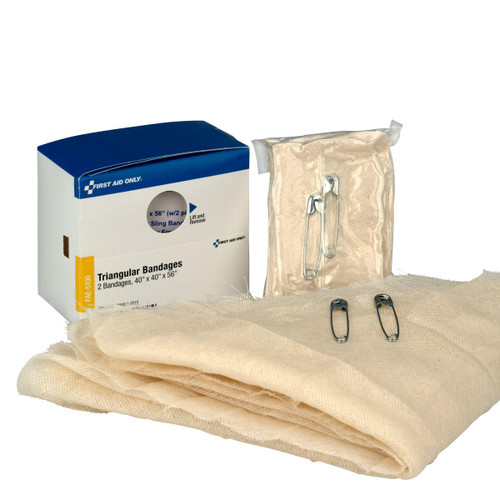  First Aid Only Triangular Bandage - 40" x 40" x 56" - 2ct 