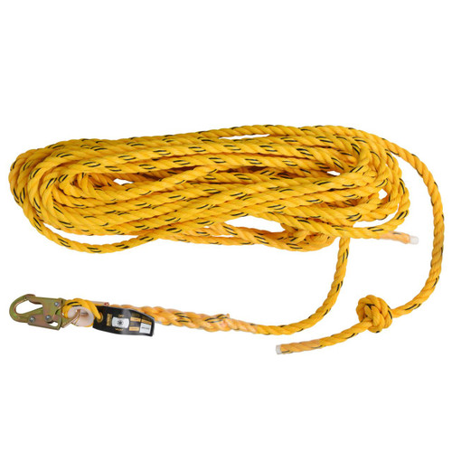 Dewalt DEWALT Vertical Lifeline - Polydac Rope - Snap Hook With Tapered End - 50' 