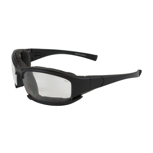 Protective Industrial Products PIP® Cefiro™ 250-CE-10090 Full Frame Safety Glasses with Black Frame, Rubber Foam Padding, Clear Lens and Anti-Scratch / Anti-Fog Coating 