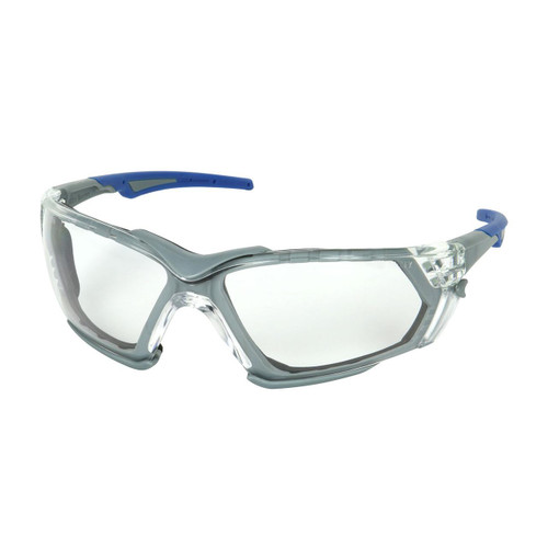 Protective Industrial Products PIP® Fortify™ 250-54-0520 Rimless Safety Glasses with Gray Frame, Clear Lens, Foam Padding and Anti-Scratch / FogLess® 3Sixty™ Coating 