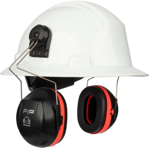 ひちやむ Pyramex Ear Muff CMFB6010 - Full-Brim Mount - Black - NRR27