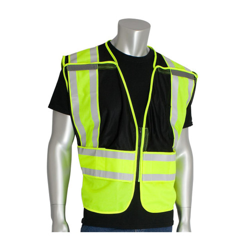 Protective Industrial Products PIP® 302-PSV-BLK-NL ANSI Type P Class 2 Public Safety Vest 