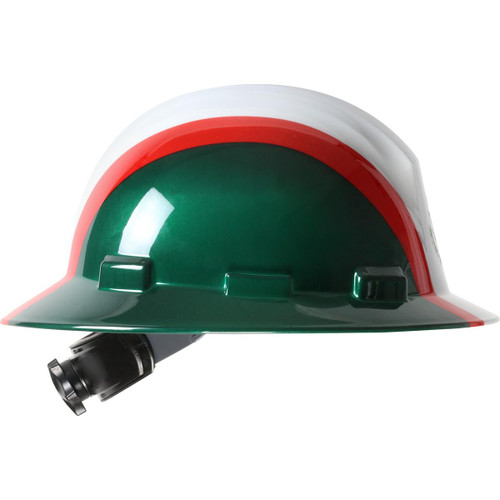 Protective Industrial Products PIP® Kilimanjaro™ 280-HP641R-MEX Full Brim Hard Hat with HDPE Shell, 4-Point Textile Suspension Graphic Wrap and Wheel Ratchet Adjustment 