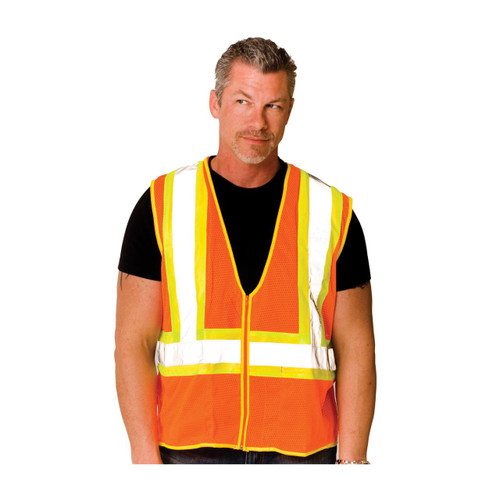 Protective Industrial Products PIP® 302-MV ANSI Type R Class 2 Value Two-Tone Mesh Vest 