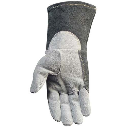 Protective Industrial Products PIP® Caiman® 1864 Premium Split Deerskin TIG Welder's Glove with a 4" Gray Extended Cuff 