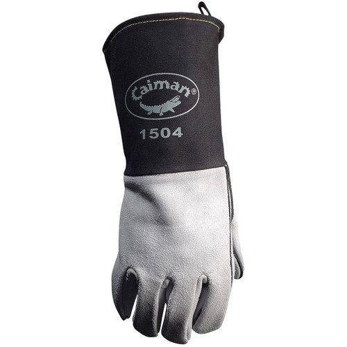 Protective Industrial Products PIP® Caiman® 1504 Premium Split Cowhide MIG/Stick Welder's Glove with FR Cotton Cuff 