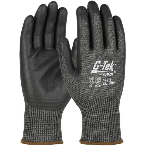 Protective Industrial Products PIP® G-Tek® PolyKor® 16-373 Seamless Knit PolyKor® Blended Glove with Nitrile Coated Foam Grip on Palm & Fingers – Touchscreen Compatible 