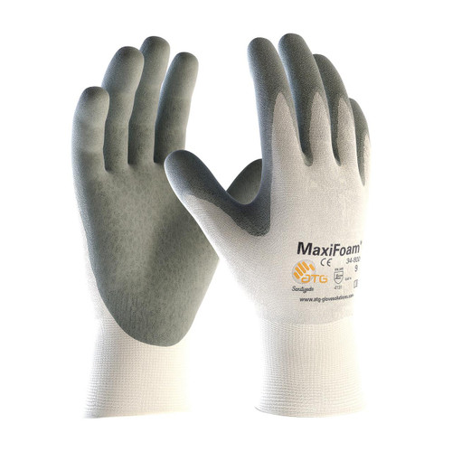 Protective Industrial Products PIP® MaxiFoam® Premium 34-800V Seamless Knit Nylon Glove with Nitrile Coated Foam Grip on Palm & Fingers - Vend-Ready 