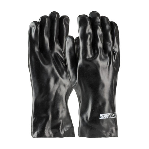 Protective Industrial Products PIP® ProCoat® 58-8030 Premium PVC Dipped Glove with Interlock Liner and Smooth Finish - 12" Length 