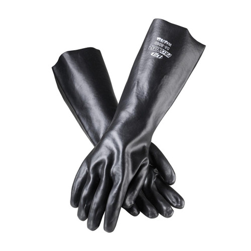Protective Industrial Products PIP® ProCoat® 58-8060 Premium PVC Dipped Glove with Interlock Liner and Smooth Finish - 18" Length 