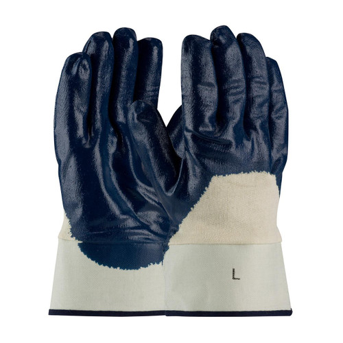 Protective Industrial Products PIP® ArmorTuff® 56-3153 Nitrile Dipped Glove with Jersey Liner and Smooth Finish on Palm, Fingers & Knuckles - Plasticized Safety Cuff 