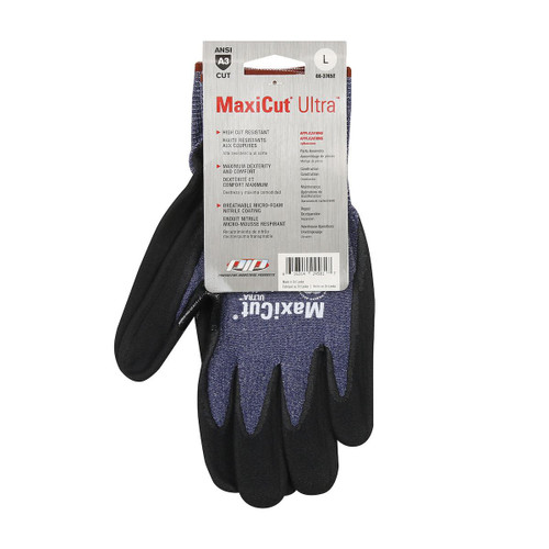 Protective Industrial Products PIP® MaxiCut® Ultra™ 44-3745T Seamless Knit Engineered Yarn Glove with Premium Nitrile Coated MicroFoam Grip on Palm & Fingers - Tagged 