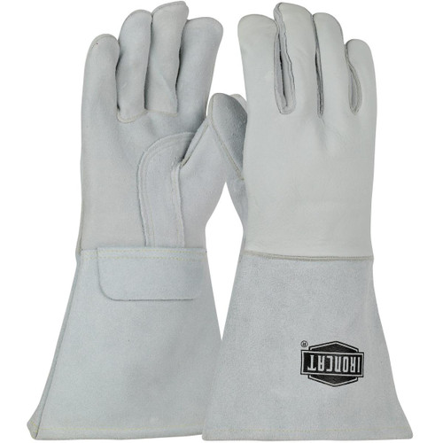 Protective Industrial Products PIP® Ironcat® 9061 Premium Grade Top Grain Elkskin Leather Welder's Glove with Cotton/Foam Lining and Gauntlet Cuff 