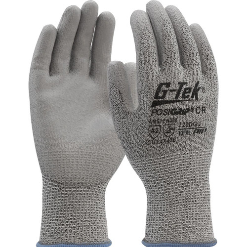 Protective Industrial Products PIP® G-Tek® PosiGrip® 720DGU Lightweight, Polykor Blend with Polyurethane palm and finger flat grip coating 