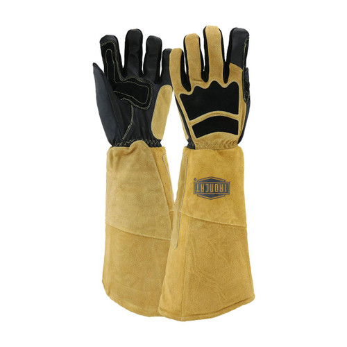 Protective Industrial Products PIP® Ironcat® 9070 Premium Grade Top Grain Goatskin Welder's Glove with Cotton/Foam Lining and Climax™ Aerogel Insulation - 20" Length 