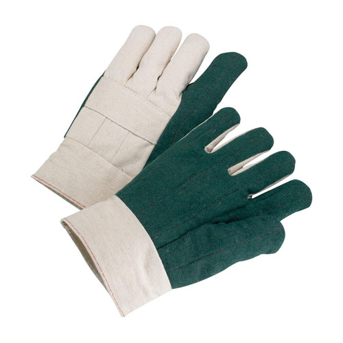 Protective Industrial Products PIP® 7924GR Regular Weight Hot Mill Glove with Band Top Cuff and Cotton/Polyester Shell 