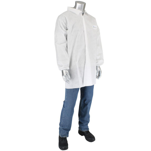 Protective Industrial Products PIP® Posi-Wear® M3™ C3819 PosiWear M3 Lab Coat - No Pockets, 50 gsm 