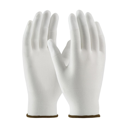 Protective Industrial Products PIP® CleanTeam® 99-126 Seamless Knit Nylon Clean Environment Glove with Polyurethane Coated Smooth Grip on Fingertips 