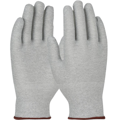 Protective Industrial Products PIP® QRP® Qualaknit® KAS Seamless Knit Nylon / Carbon Fiber Electrostatic Dissipative (ESD) Glove 