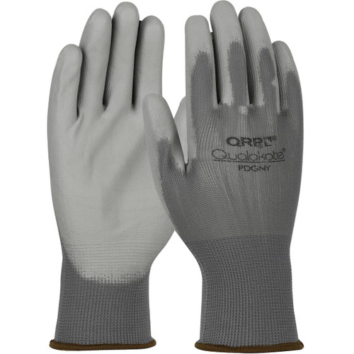 Protective Industrial Products PIP® QRP® Qualakote® PDGNY Seamless Knit Nylon Glove with Polyurethane Coated Microfoam Grip on Palm & Fingers 