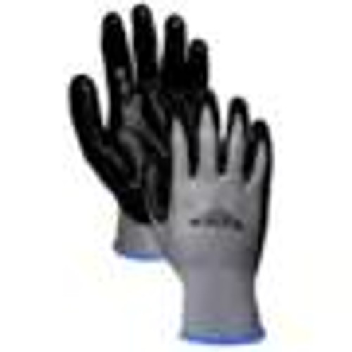 Magid Reusable Glove - GP129 - ROC - 13ga - ABR3 - Black PU Palm - Gray Polyester Shell Magid Reusable Glove - GP129 - ROC - 13ga - ABR3 - Black PU Palm - Gray Polyester Shell