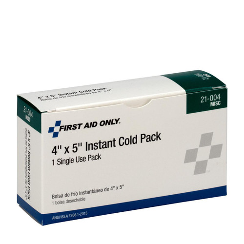  First Aid Only 21-004-001 - Cold Pack 4" x 5" 1 Per Box - Fits well into first aid kits - Anesthetic effect 