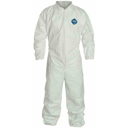  Dupont 251-TY125SWHMD0025VP - DuPont™ Tyvek® 400 Coverall, Medium, White, Elastic Wrst/Ankl 