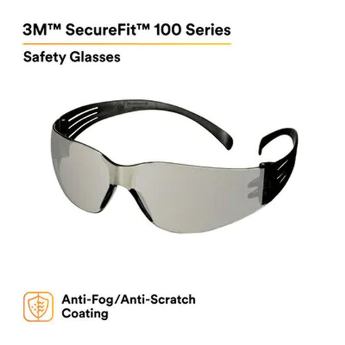 3M Personal Safety Division 3M 7100238257 - Sporty Lens Shape - Patented Temple Design - Self-Adjusts to Different Head Sizes 