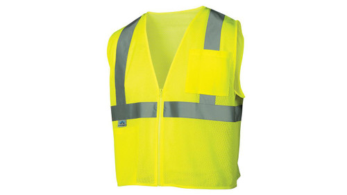  Pyramex Safety Products 3XL - High-Vis Lime - Type R - Class II - Zipper Closure - Mesh - 2-Pocket 