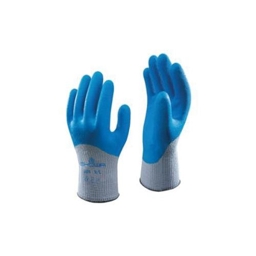  Showa-Best Glove Inc 305XL-10 - Reusable Glove, Showa, Atlas, Xl (10), 3/4 Dip, 10ga, Blue Latex Coat, Gray Cott/Poly Shell, Crinkle Finish, 12Dz/C 
