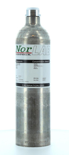  Norlab F105320PM1 - Calibration Gas -  34L -  58%LEL pentain sim. -  60ppm CO -  20ppm H2S -  15% O2 -  N2 bal 