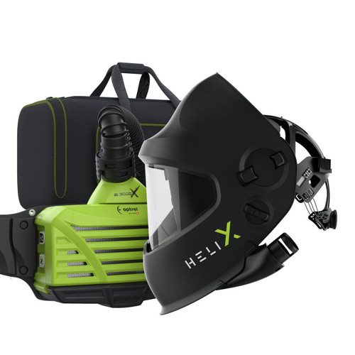  MSA 10246307 - Optrel PAPR Kit - Helix - Includes E3000X PAPR - CLT Helmet Shade 4-12 - Battery - Belt - Charger - HE Filter - Bag 