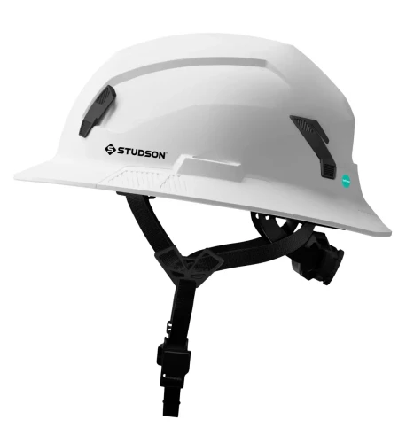  Studson Safety Helmet - SHK1-FB-E - Full Brim - Non-Vented - Type 2 - Class E - 4-Point Magnetic Chinstrap - Koroyd - Twiceme Tech 