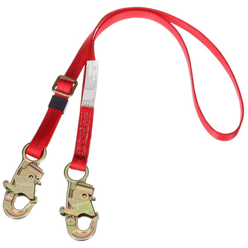 3M Fall Protection 3M Protecta 1385301 Adjustable Webbing Position Lanyard - 0.75 IN Hooks - 1.8 M 