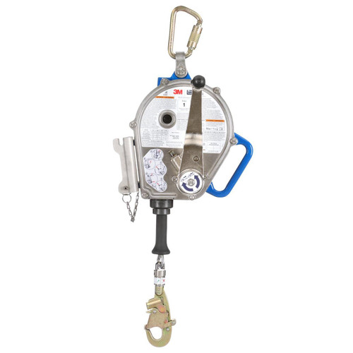 3M Fall Protection 3M DBI-SALA 3400150 Sealed-Blok 3-Way Retrieval Self-Retracting Lifeline with Bracket - Stainless Steel Cable - Snap Hook - 50 ft 