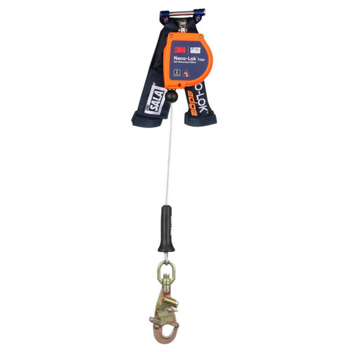 3M Fall Protection 3M DBI-SALA 3500293 Nano-Lok edge Personal Self-Retracting Lifeline - Galvanized Cable - 8 ft 