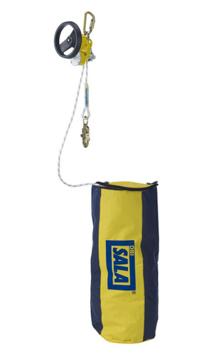3M Fall Protection 3M DBI-SALA 3327050 Rollgliss R550 Rescue and Descent Device System with Rescue Wheel - Yellow - 50 ft. (15 m) 