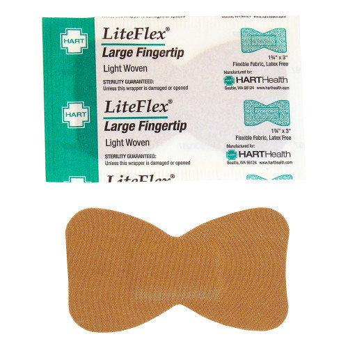 Hart Health 1073 Fingertip Bandage - Liteflex, 1-3/4"x3" - L