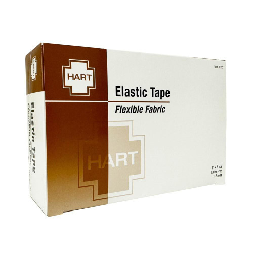  Hart Health 1535 Elastic Tape - Latex-Free 1''x5yd, 12/Bx 30Bx/Cs 