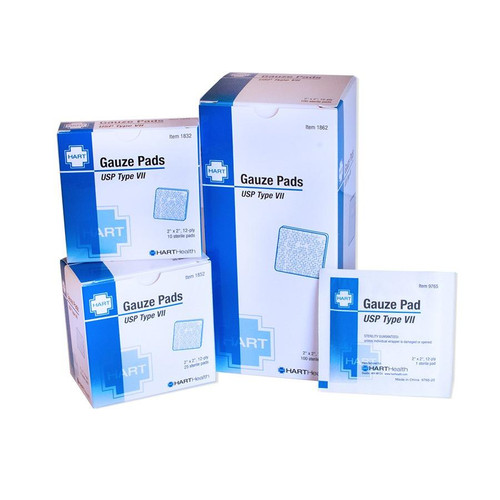  Hart Health 1832 Gauze Pad - 2"X2", Sterile 