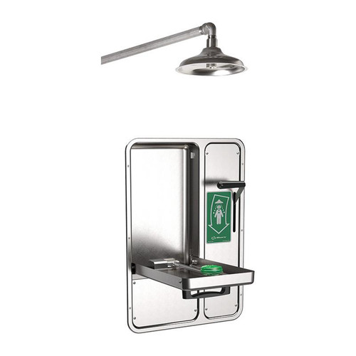  Haws® 8356WCW AXION® MSR Barrier-Free Recessed Shower and Eye/Face Wash 