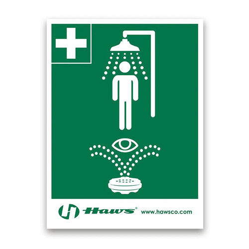  Haws® SP178 Shower/Eyewash Sign 