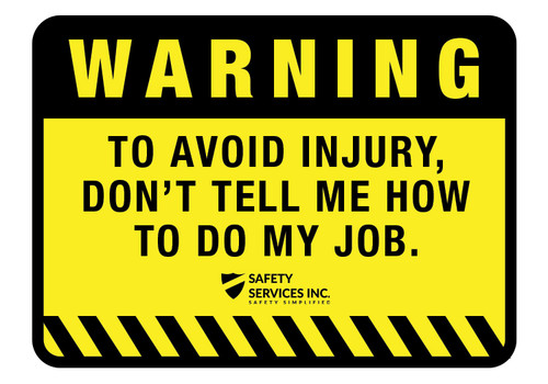 Hard Hat Stickers - SSI Seasoned Vet Pack (5-Pack) - Warning