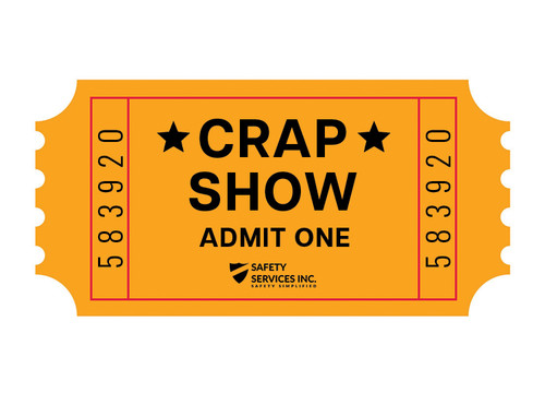Hard Hat Stickers - SSI Consider Yourself Warned Pack (5-Pack) - Crap Show