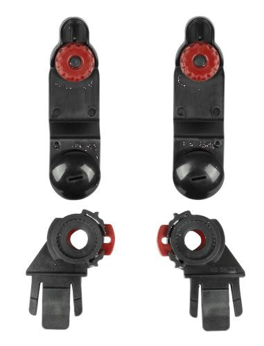 SureWerx USA Jackson Safety® HHIS Full Brim Safety Helmet Adapter for Welding Helmets & Face Shields - Black/Red 