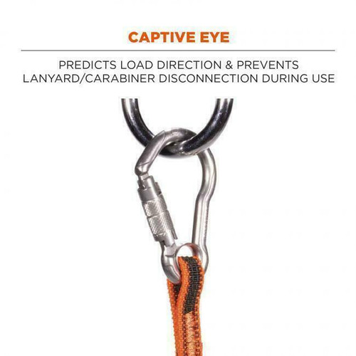Ergodyne Tool Lanyard 3001 - Squids - Retractable - 2 Lbs - W Carabiner &  Loop Attachment