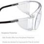 Honeywell Safety Prod USA Honeywell Uvex Safety Glasses S0300 - Clr Lens - AS - Visitor - Blk Frame