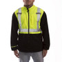 Tingley Rubber Tingley J73022 Class 2 Hybrid Fleece Hi-Vis 150 Denier Poly Breathable Jacket - Phase 2 Type R - 2XLarge