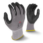 Radians Reusable Glove RWG11 - 2Xl - Blk Micro-Foam Nitrile Dotted Palm - Gray Nylon/Spandex Shell - 15ga
